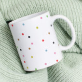 Retro KLEURRIJKE polka dot KERST moderne vakantie Koffiemok