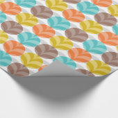 Retro Kleurrijke Polka Dots Patroon Cadeaupapier (Hoek)