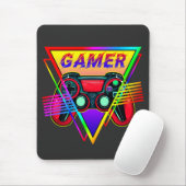 Retro Kleurrijke Rainbow Gamer Computer Gaming Muismat (Met muis)