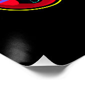 Retro Kleurrijke Rainbow Gamer Computer Gaming Perfect Poster (Hoek)