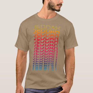 Retro Kleurrijke Stad Nostalgisch Jeddah T-shirt