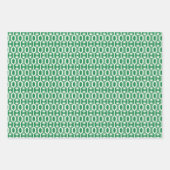 Retro Kleurrijke Strepen, Patronen & Lettertypen K Inpakpapier Vel (Voorkant 2)