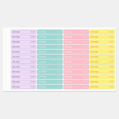 Retro Kleurrijke Tamper-proof Candle Seal Labels (Vel)