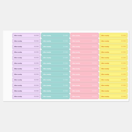 Retro Kleurrijke Tamper-proof Candle Seal Labels (Vel)