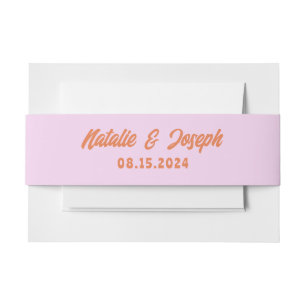 Retro Kleurrijke Vette Heldere Moderne Boho Bruilo Uitnodigingen Wikkel