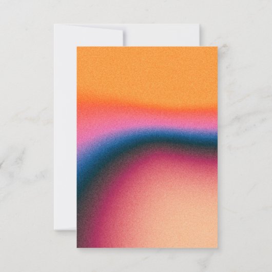 Retro kleurrijke Vinyl Kaart (Achterkant)