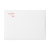 Retro KLEURRIJKE VROLIJKE KERST envelop (Voorkant)