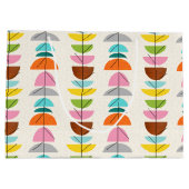 Retro Kleurrijke Zak van de Gift van Nesten Large Cadeautasje (Achterkant)