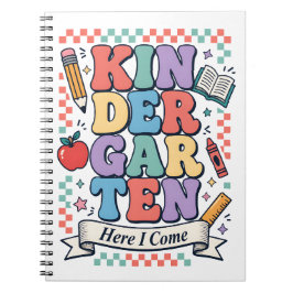 Retro kleuterschool, ik kom eraan School Notitieboek