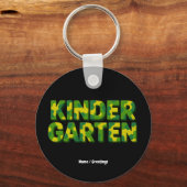 Retro kleuterschool jongens leraar camouflage grap sleutelhanger (Voorkant)