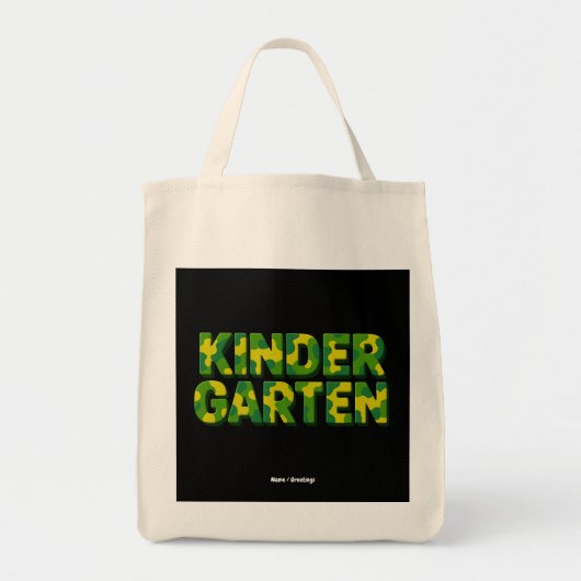 Retro kleuterschool jongens leraar camouflage grap tote bag (Voorkant)