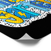 Retro kleuterschool Terug naar school jongens Kind Poster (Hoek)