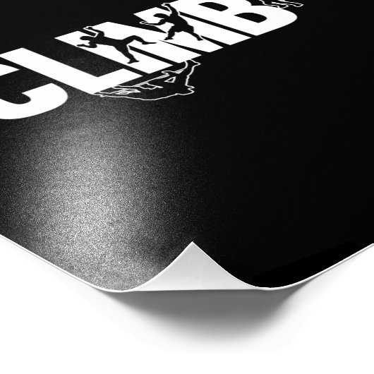 Retro Klim-bergklimmer Foto Afdruk (Hoek)