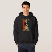 Retro klimmen  Boulderen Rock Climber MOU Hoodie (Voorkant volledig)