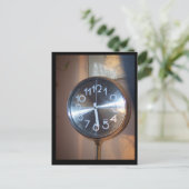 Retro klok briefkaart (Staand voorkant)