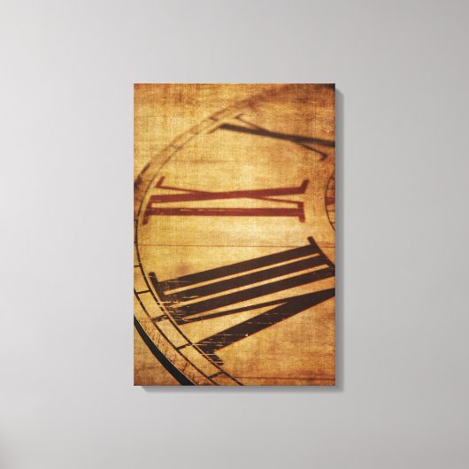 Retro klok canvas afdruk (Voorkant)