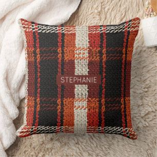 Retro Knit Patchwork - Gezellig Herfst Boho Decor  Kussen