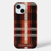 Retro Knit Patchwork - Gezellige Herfst Boho Vinta Case-Mate iPhone Case (Achterkant)