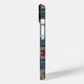 Retro Knit Patchwork - Gezellige Herfst Boho Vinta Case-Mate iPhone Case (Achterkant / Links)