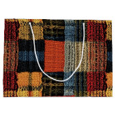 Retro Knit Patchwork - Gezellige Herfst Boho Vinta Groot Cadeauzakje (Achterkant)