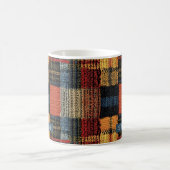 Retro Knit Patchwork - Gezellige Herfst Boho Vinta Koffiemok (Center)