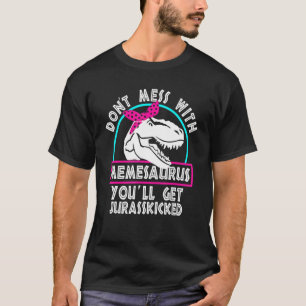 Retro knoei niet met Memesaurus, je krijgt Jurass T-shirt