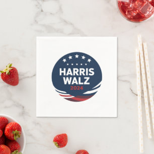 Retro knoopje verkiezing voor Democraten Harris Wa Servet