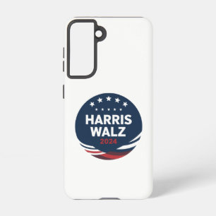Retro knopverkiezing voor Democraten Harris Waltz Samsung Galaxy Hoesje