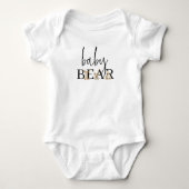 Retro Knuffel Dieren Baby Beer Romper (Voorkant)