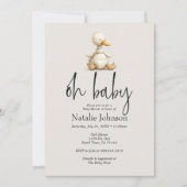 Retro Knuffel Dieren voor de Babykamer Oh Baby Sho Kaart (Voorkant)