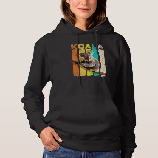 Retro Koala Beer Hoodie (Voorkant)