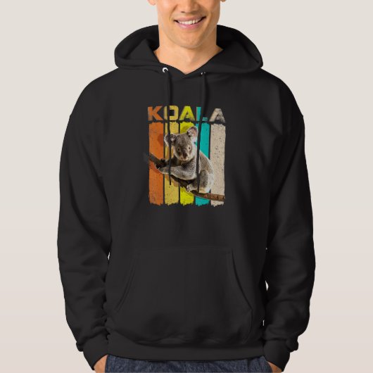 Retro Koala Beer Hoodie (Voorkant)