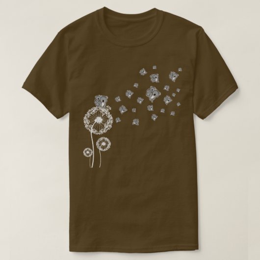 Retro Koala Retro Dandelion T-shirt (Design voorkant)
