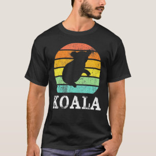  Retro Koala Sunset Silhouette Animal T-shirt