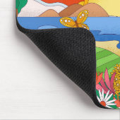 Retro Koel Landschap Muismat (Hoek)