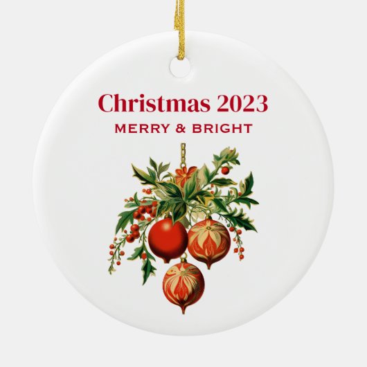 Retro Koele Kerstboom Decoraties (Achterkant)