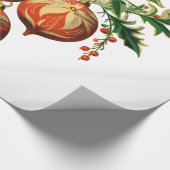 Retro Koele Kerstboom Decoraties Cadeaupapier (Hoek)