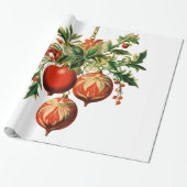 Retro Koele Kerstboom Decoraties Cadeaupapier (Uitgerold)