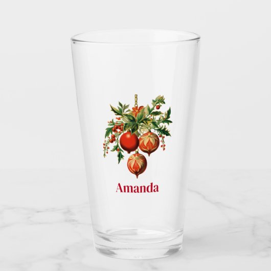 Retro Koele Kerstboom Decoraties Glas (Voorkant)