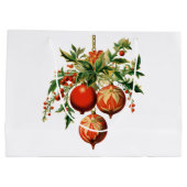 Retro Koele Kerstboom Decoraties Groot Cadeauzakje (Achterkant)