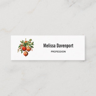 Retro Koele Kerstboom Decoraties Mini Visitekaartje