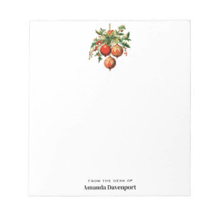 Retro Koele Kerstboom Decoraties Notitieblok