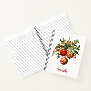 Retro Koele Kerstboom Decoraties Notitieboek