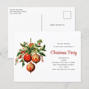 Retro Koele Kerstboom Decoraties Partij Briefkaart