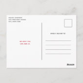 Retro Koele Kerstboom Decoraties Partij Briefkaart (Achterkant)