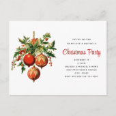 Retro Koele Kerstboom Decoraties Partij Briefkaart (Voorkant)