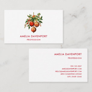 Retro Koele Kerstboom Decoraties Visitekaartje