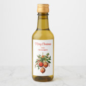 Retro Koele Kerstboom Decoraties Wijn Etiket (Voorkant)