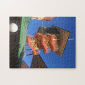 retro koele toren legpuzzel (Horizontaal)