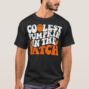 Retro koelste pompoen in de pleister t-shirt